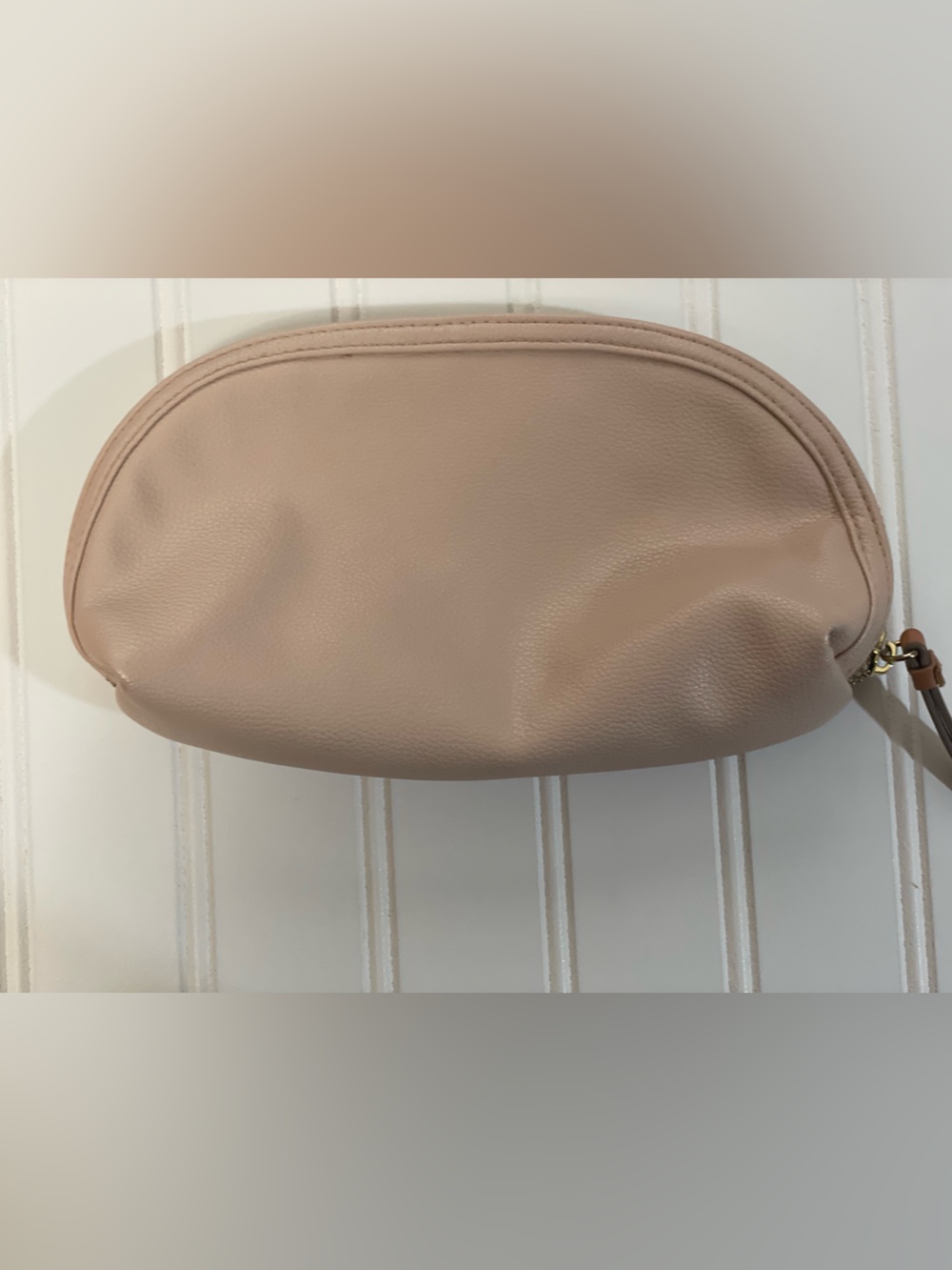 Boon Supply Blush Pink Vegan Leather Classic Tote with Tan Straps - Picture 14 of 16